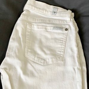 White 7 for All Mankind skinny jeans